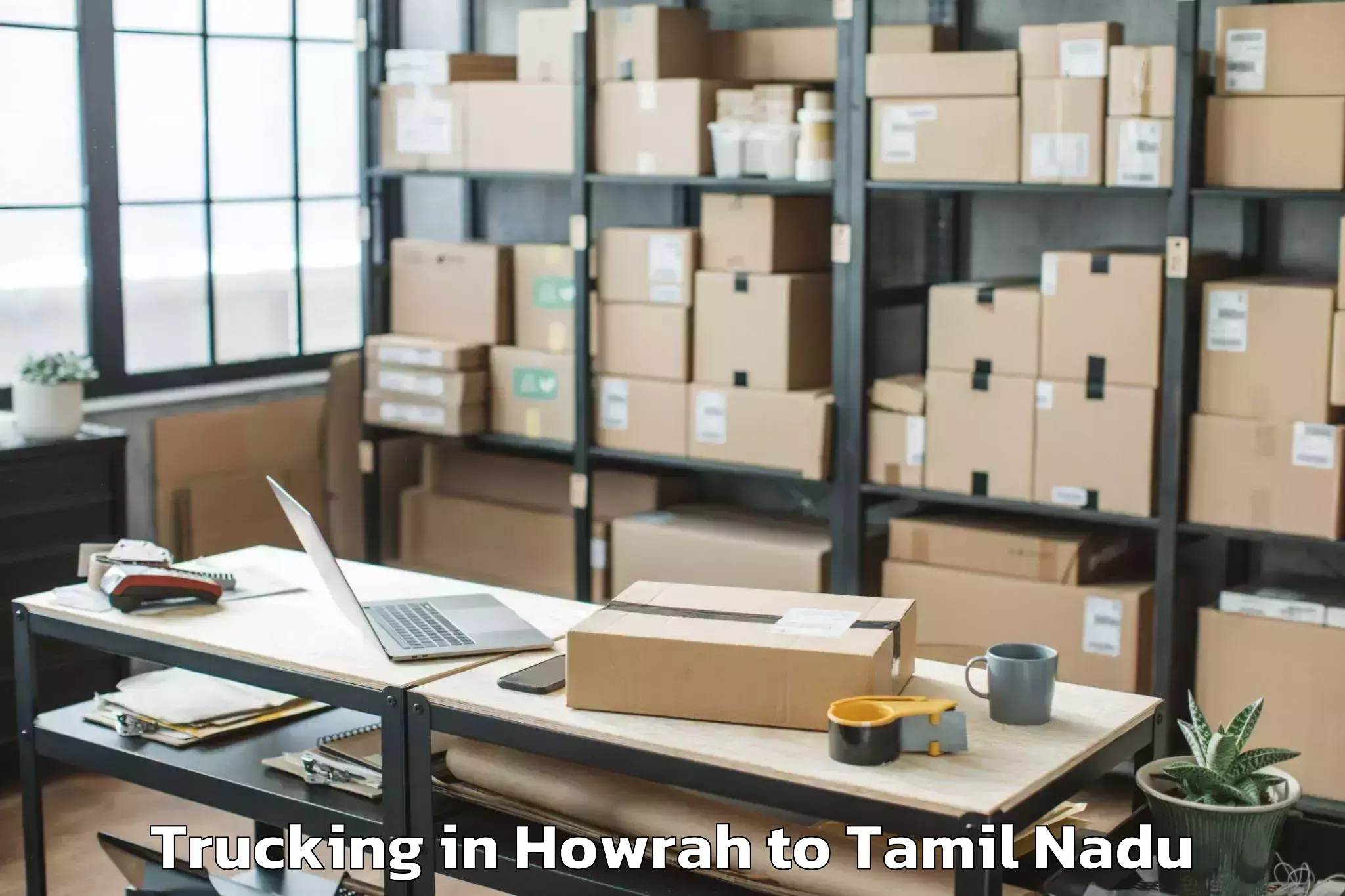 Book Howrah to Kottaiyur Trucking Online